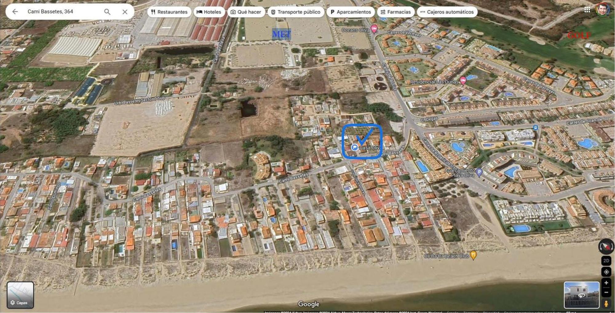 Casa De Playa En Oliva Al Lado Del Met Y Campo De Golf Villa Bagian luar foto